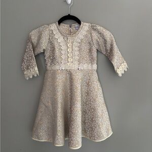 Vintage Tonyland girls jacquard dress - 24 mo